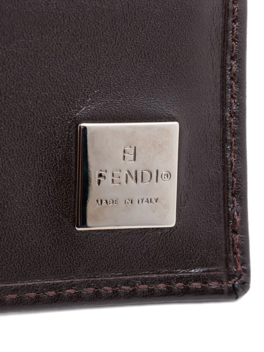 Pre-owned Fendi 1990-2000s Zucca-pattern Wallet In Brown