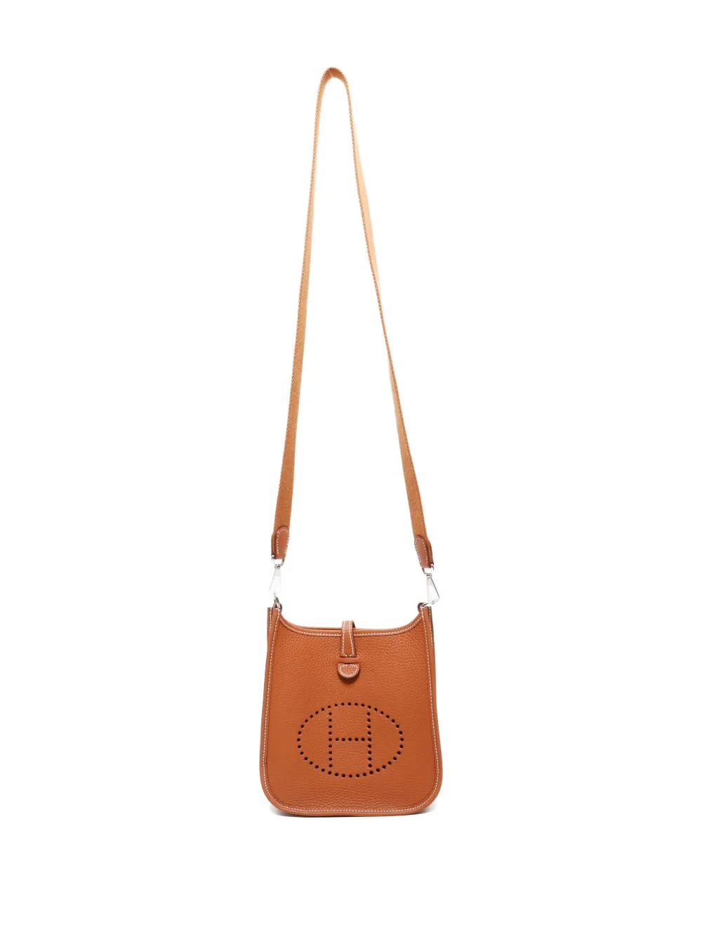 Pre-owned Hermes 2024 Evelyn Tpm Crossbody Bag In Brown