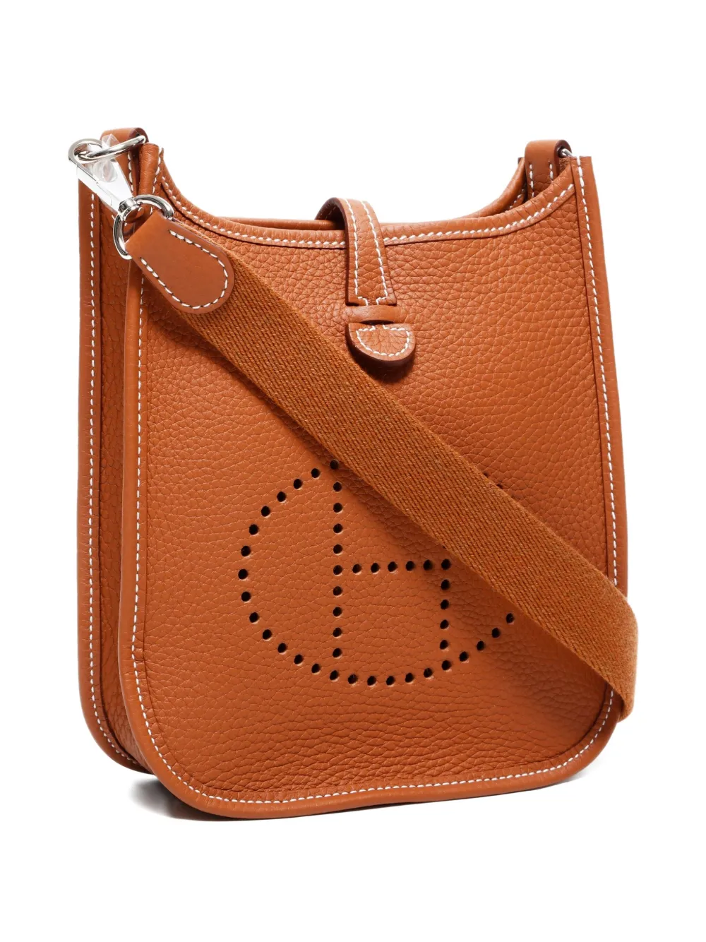 Pre-owned Hermes 2024 Evelyn Tpm Crossbody Bag In Brown