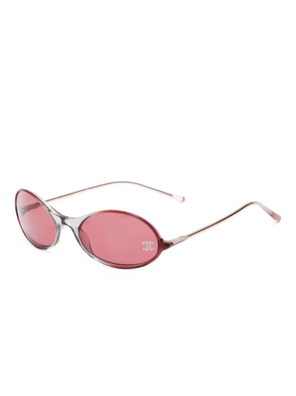 CHANEL Pre-Owned 2000s CC Mark oval-frame sunglasses | Image 2