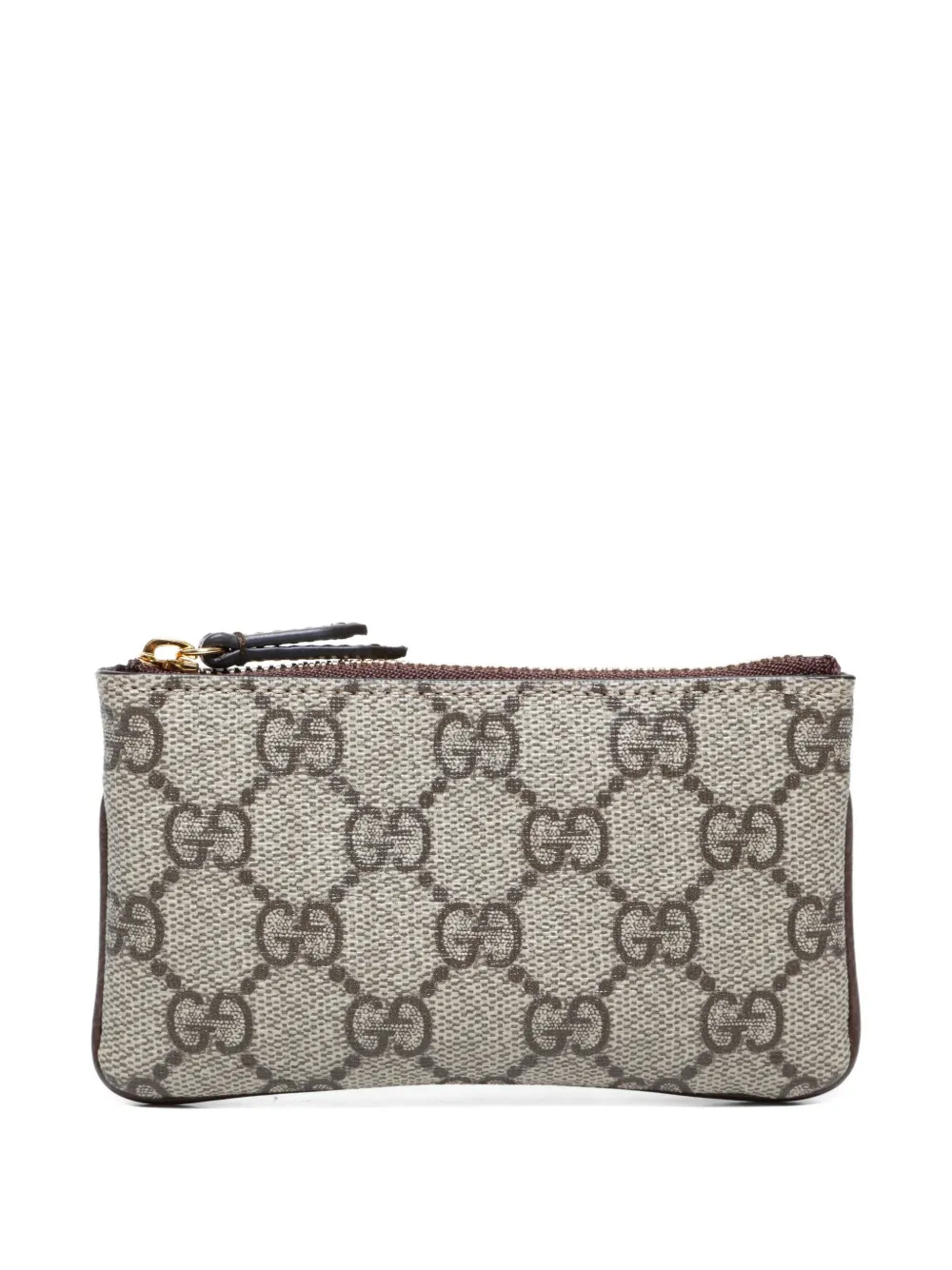 Pre-owned Gucci 2010-2025 Gg Supreme Keycase In Neutral