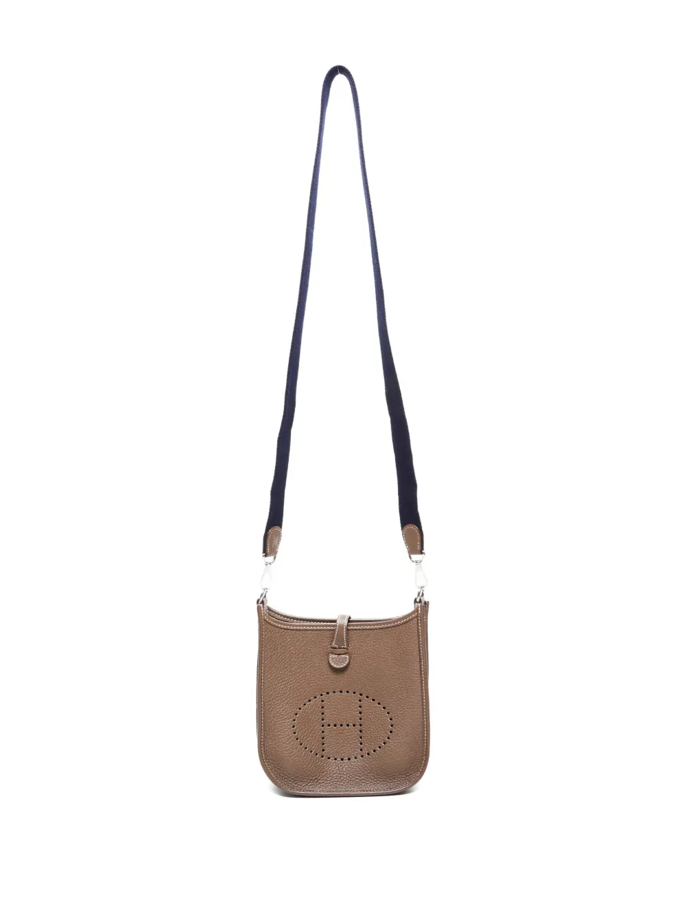 Pre-owned Hermes 2022 Evelyn Tpm Crossbody Bag In Brown