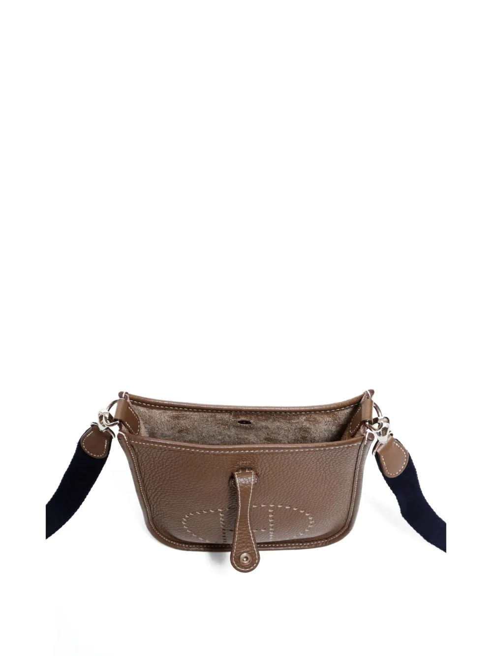 Pre-owned Hermes 2022 Evelyn Tpm Crossbody Bag In Brown