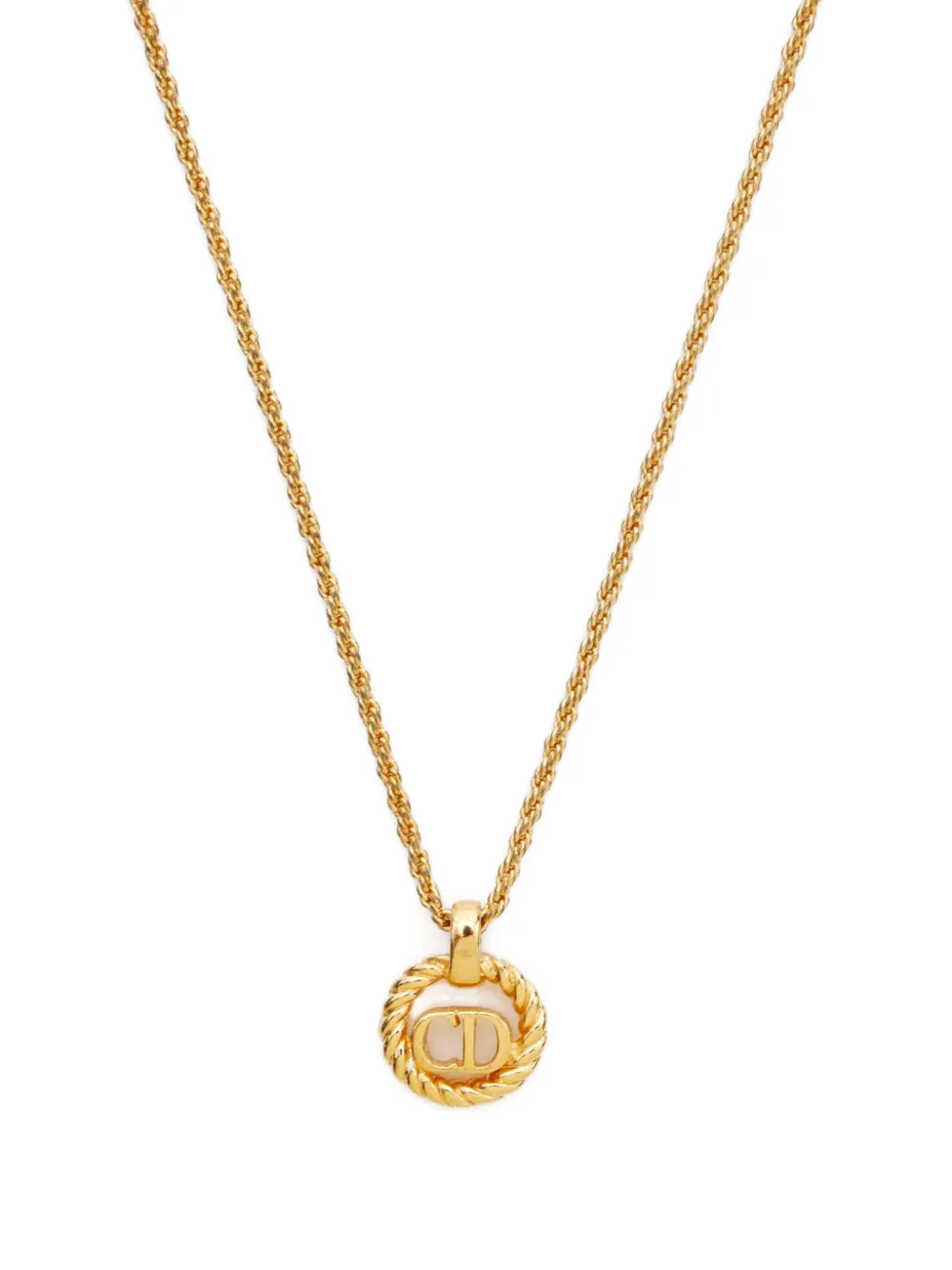 Christian Dior Pre-Owned 1980-2000 CD-pendant necklace | Image 2