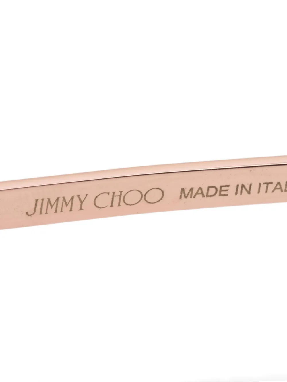 Pre-owned Jimmy Choo 2000-2020s Geometric-frame Tessy Sunglasses In Black