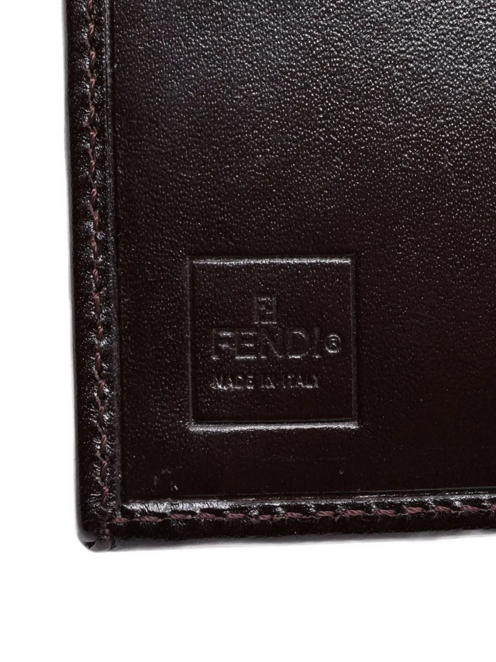 Pre-owned Fendi 1990-2000s Zucca-motif Wallet In Brown