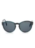 CHANEL Pre-Owned 2000s round-frame sunglasses - Blue
