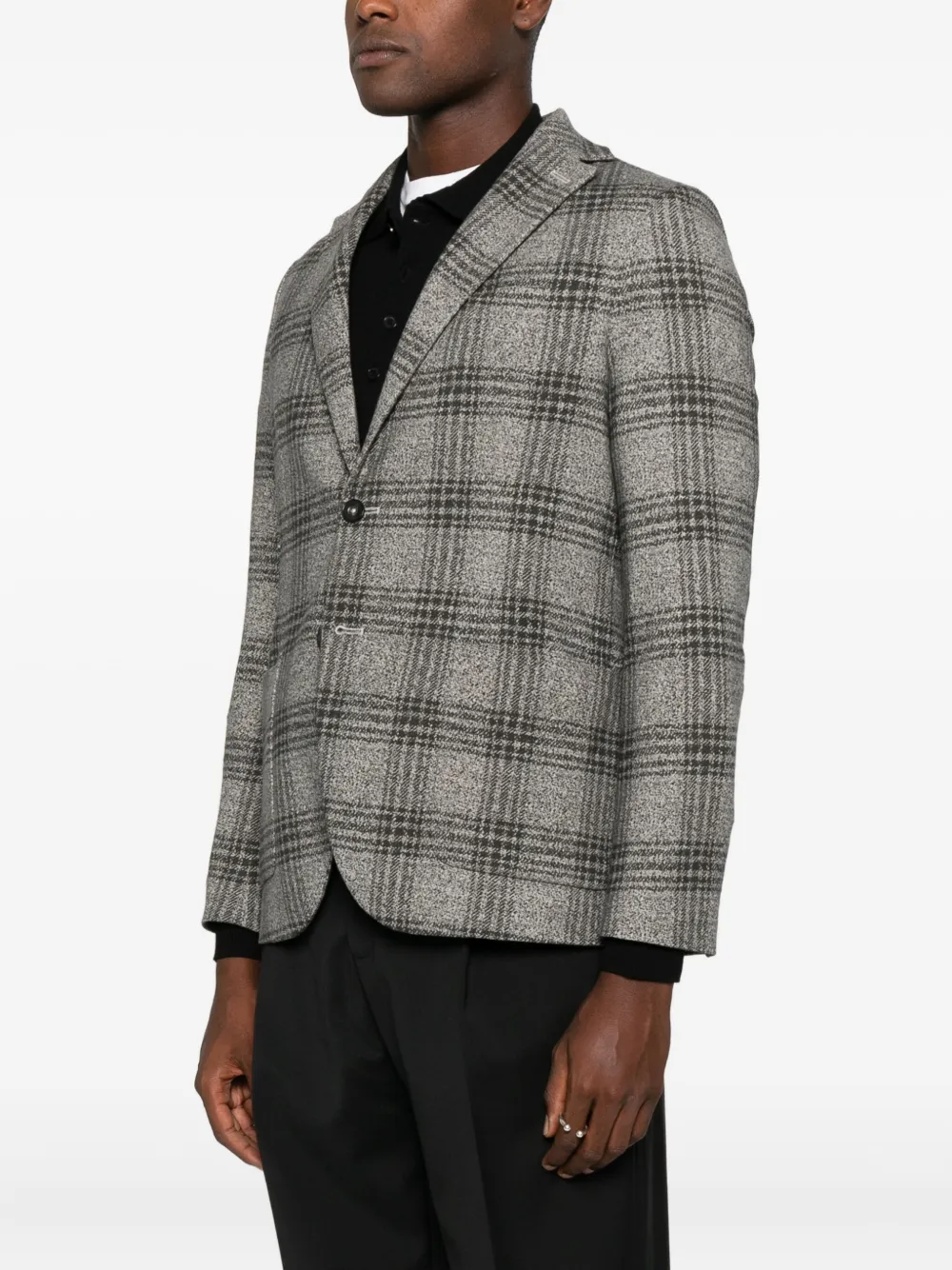 Circolo 1901 Geruite blazer Zwart