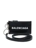 Balenciaga Pre-Owned 2024-2025 crocodile-effect cardholder - Black