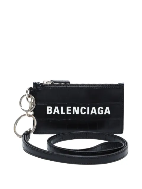 Balenciaga Pre-Owned حامل بطاقات بتأثير جلد التمساح 2024-2025