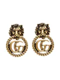 Gucci Pre-Owned 2010-2025 Lion Head GG earrings - Gold