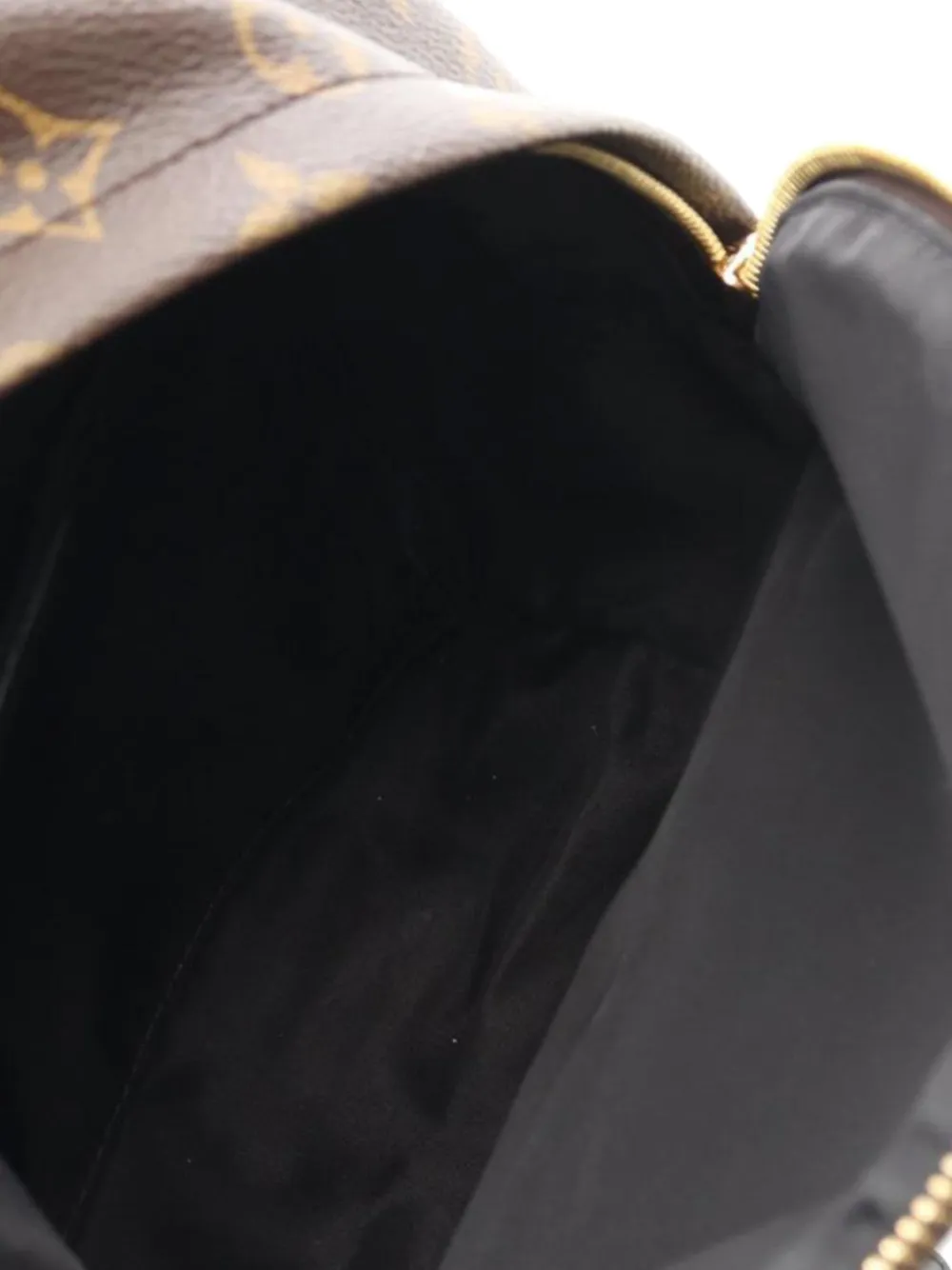 Pre-owned Louis Vuitton 2015 Monogram Palm Springs Pm Backpack In Brown