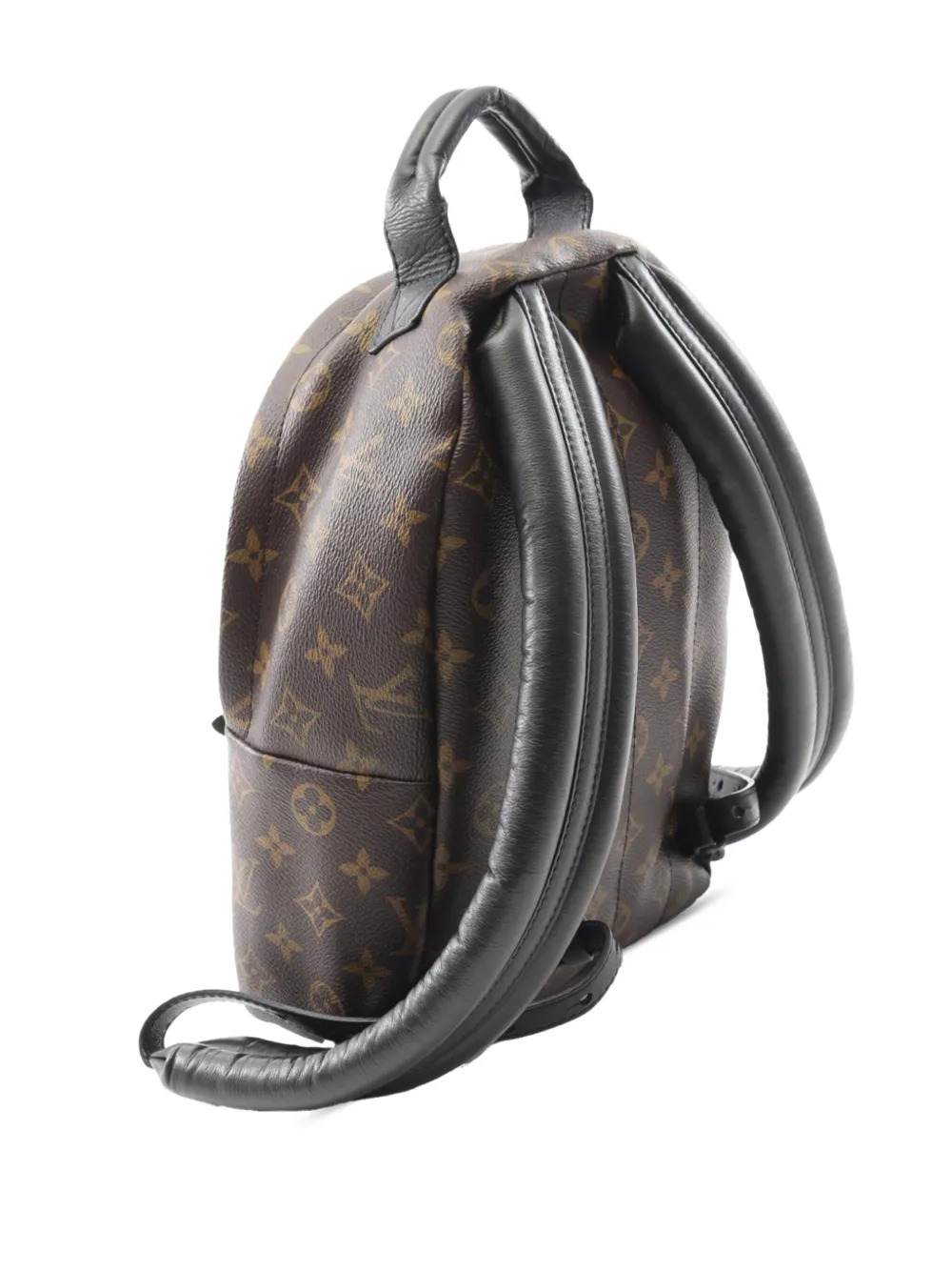 Pre-owned Louis Vuitton 2015 Monogram Palm Springs Pm Backpack In Brown