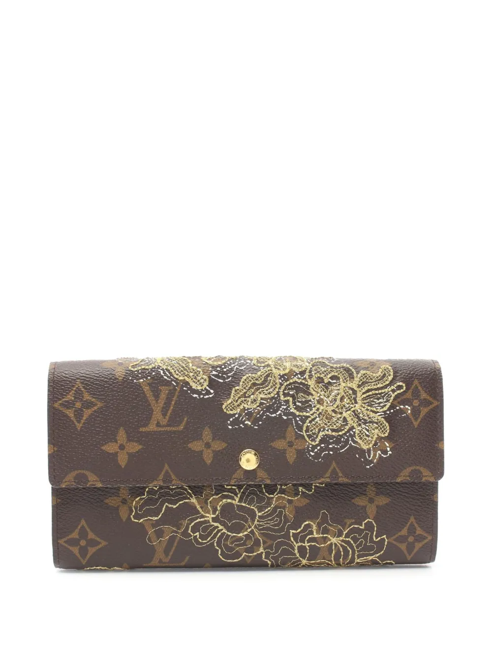 Louis Vuitton Pre-Owned 2007 Monogram Dentelle Sarah Wallet long Louis Vuitton Pre-Owned 2007 Monogram Dentelle Sarah Wallet long