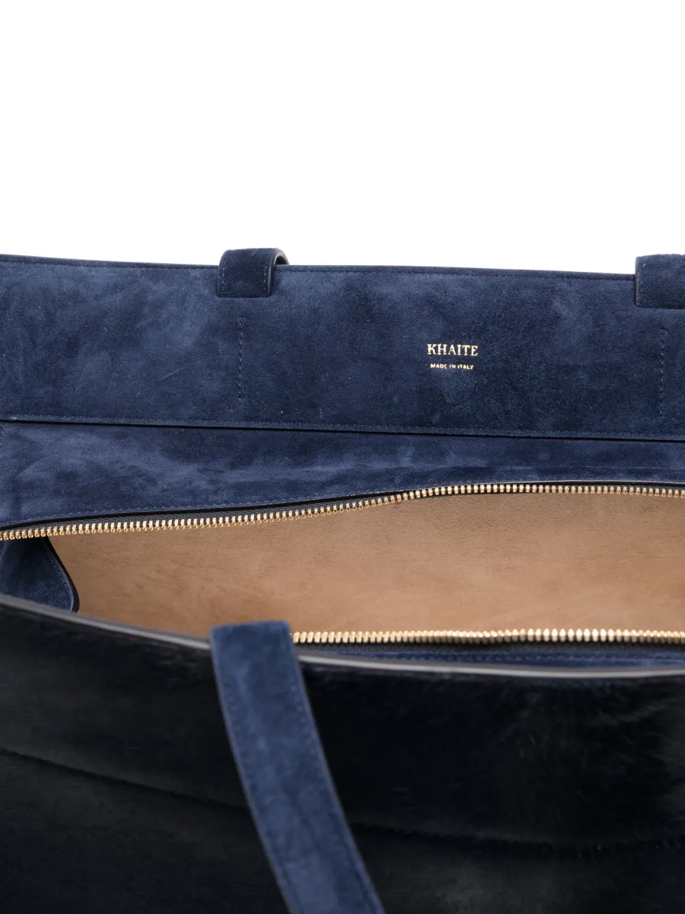 Khaite Suede Tote Bag In Blue