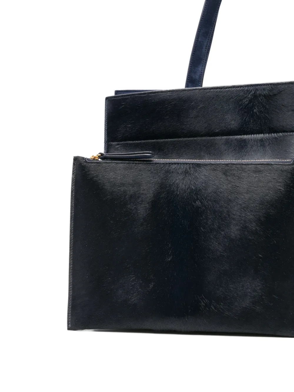 Khaite Suede Tote Bag In Blue
