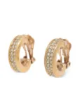 Christian Dior Pre-Owned 1980-1990 rhinestone-embellished earrings - Gold