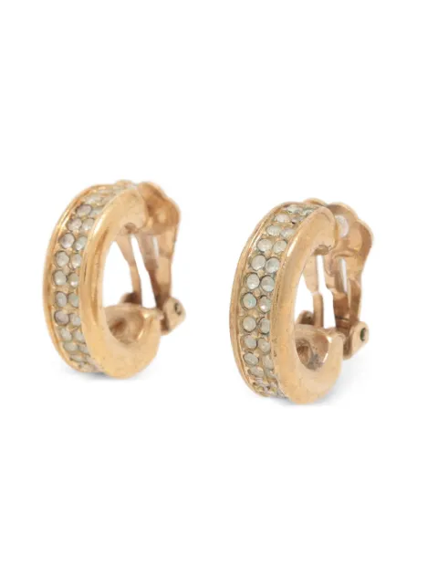 Christian Dior Pre-Owned 1980-1990 rhinestone-embellished earrings
