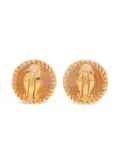 CHANEL Pre-Owned 1986-1994 Interlocking CC clip-on earrings - Gold