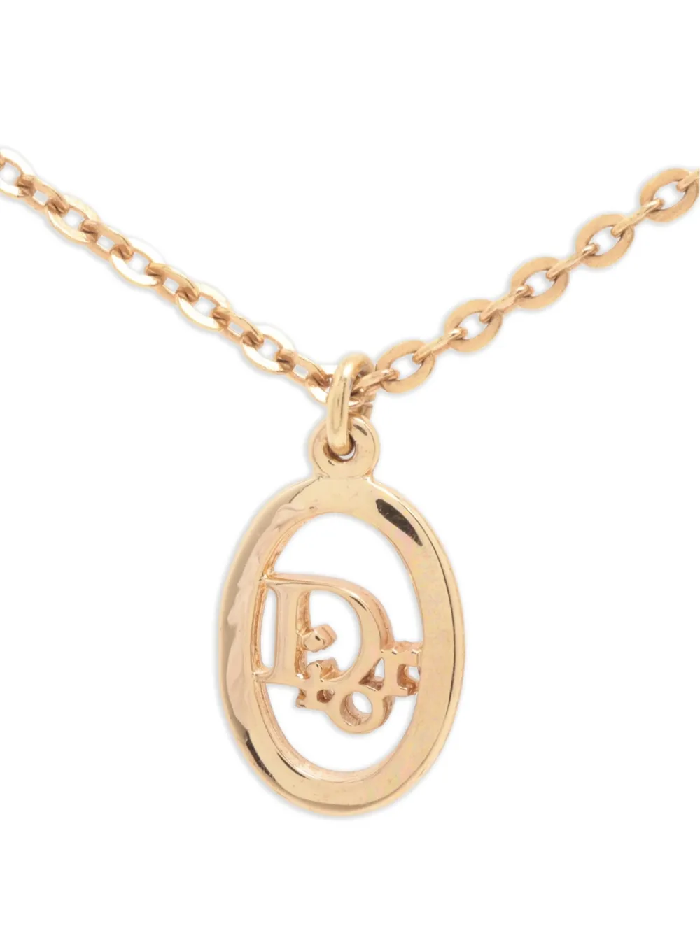 Christian Dior Pre-Owned  Collana con pendente logo 1980-1990 | oro | Image 1