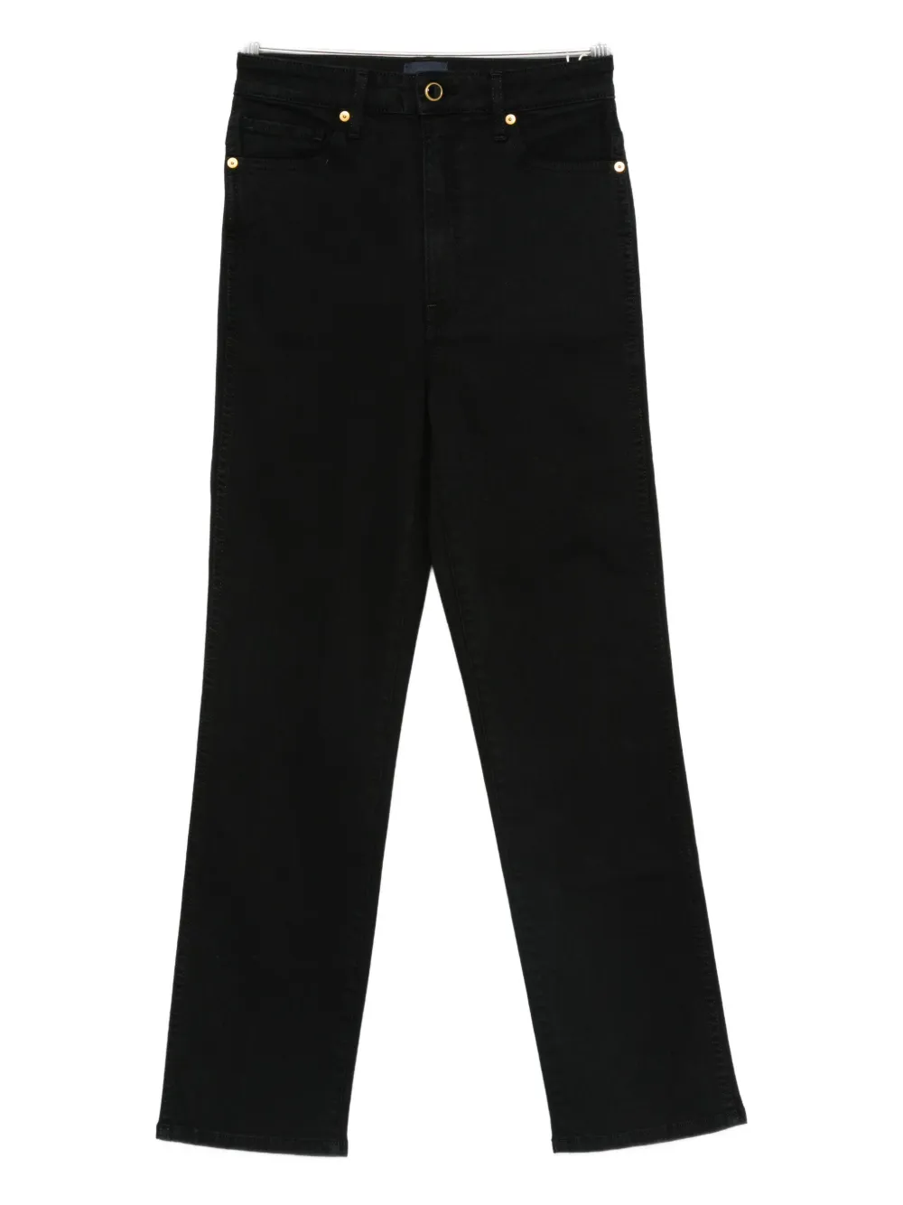 Khaite Straigh-leg Jeans In Black
