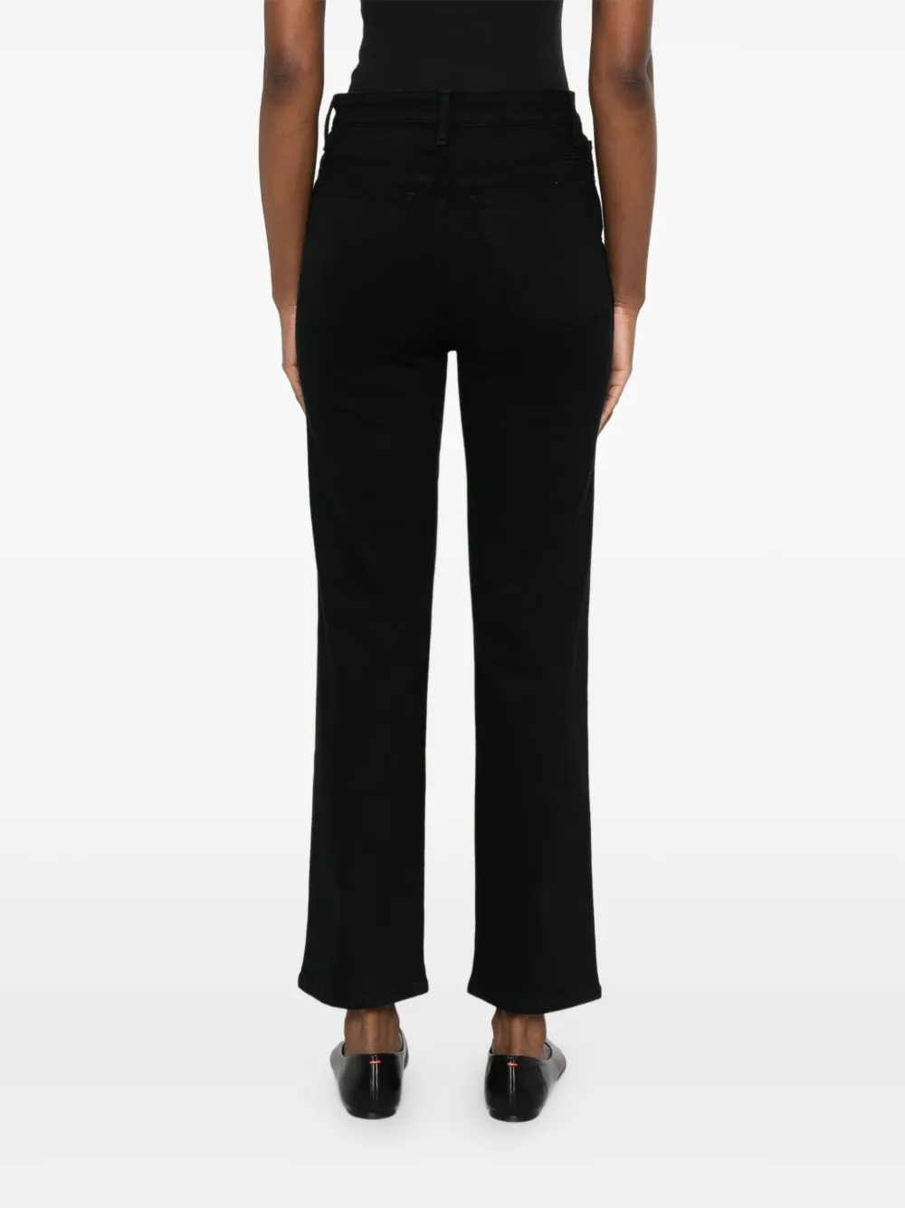 KHAITE Straight jeans Zwart