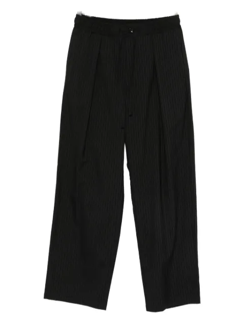 Attachment pinstripe-pattern trousers
