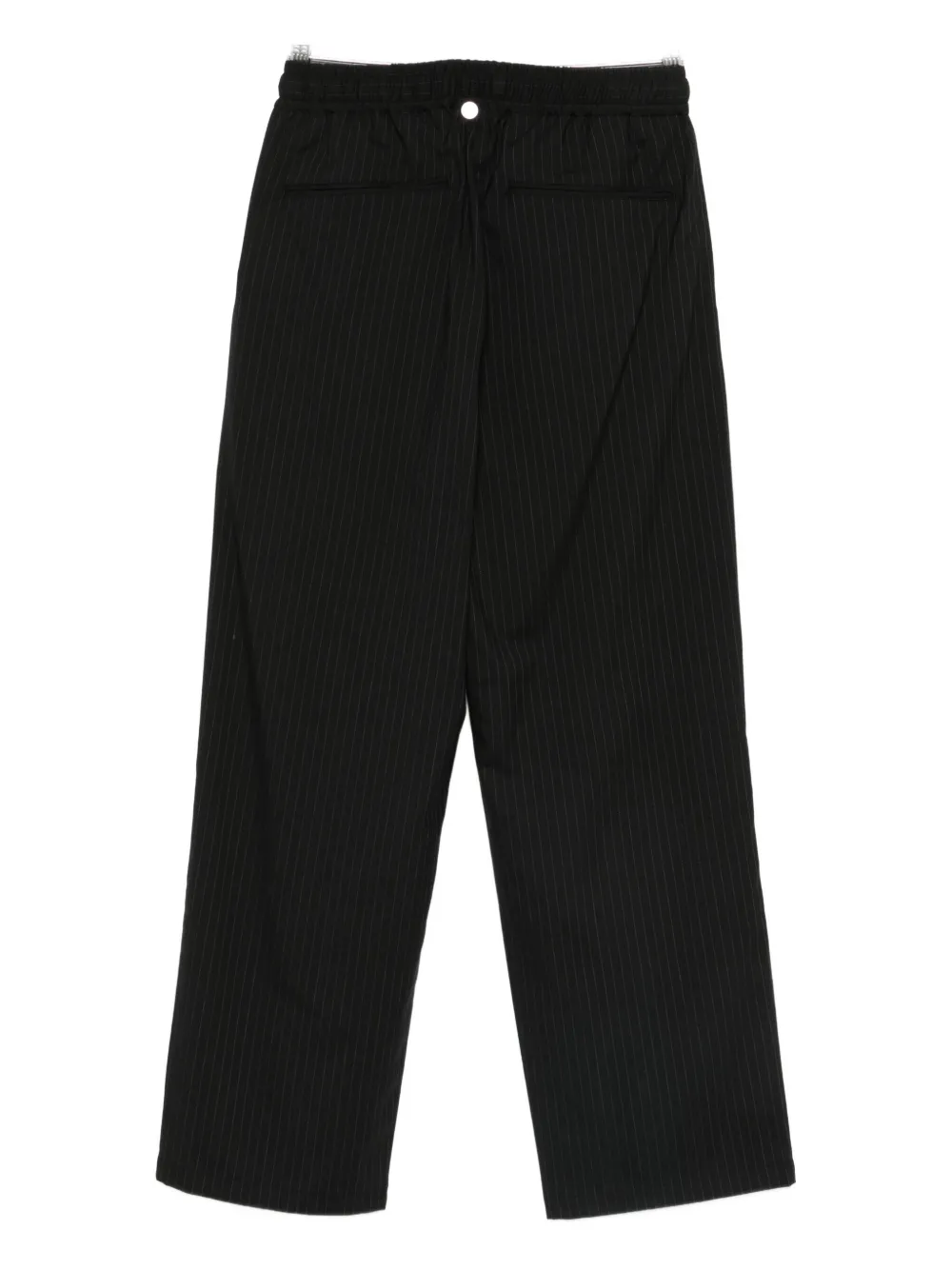 Attachment pinstripe-pattern trousers - Zwart