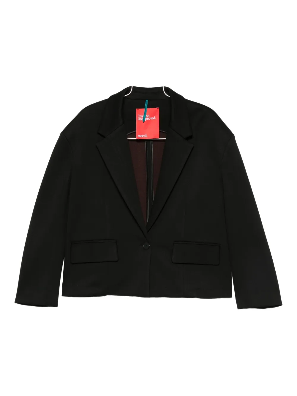 Merci Single-button Blazer In Black