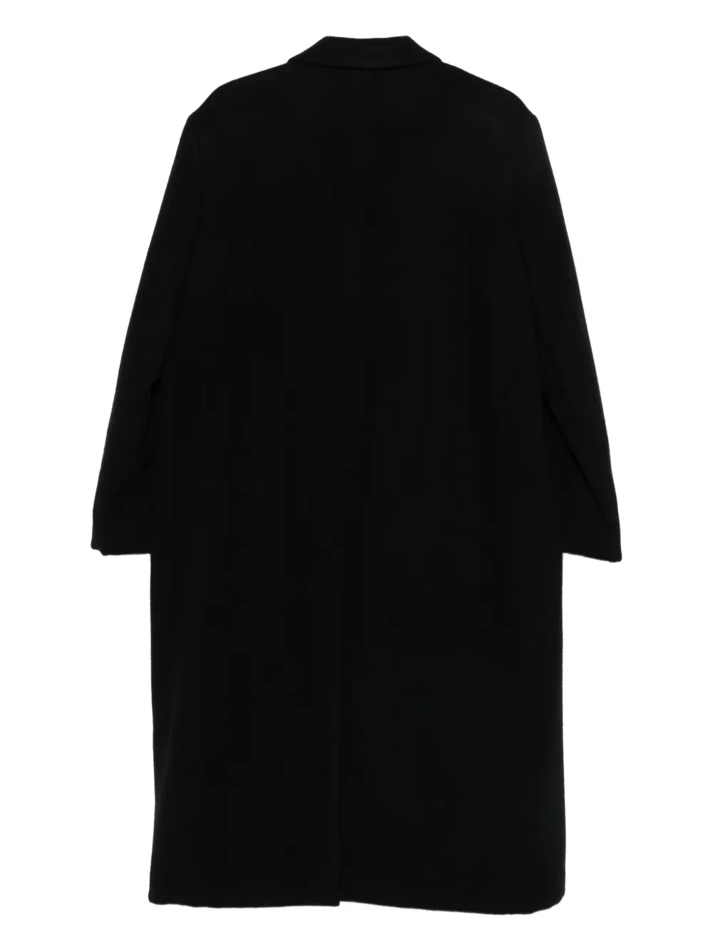 Attachment Single-breasted Coat In Black