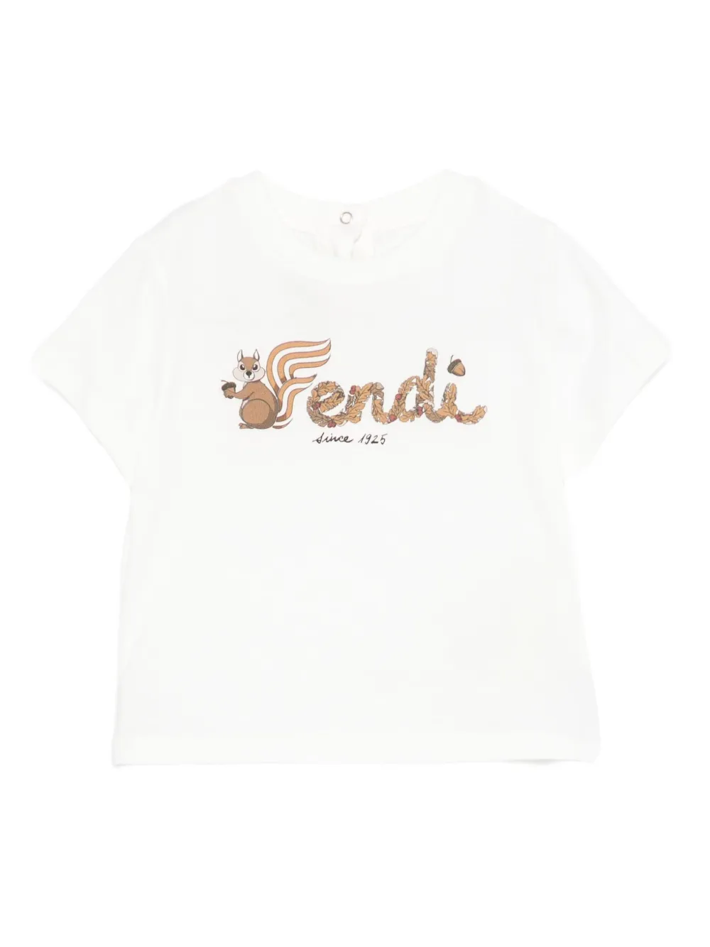 Fendi Kids squirrel-print T-shirt | White | Image 1