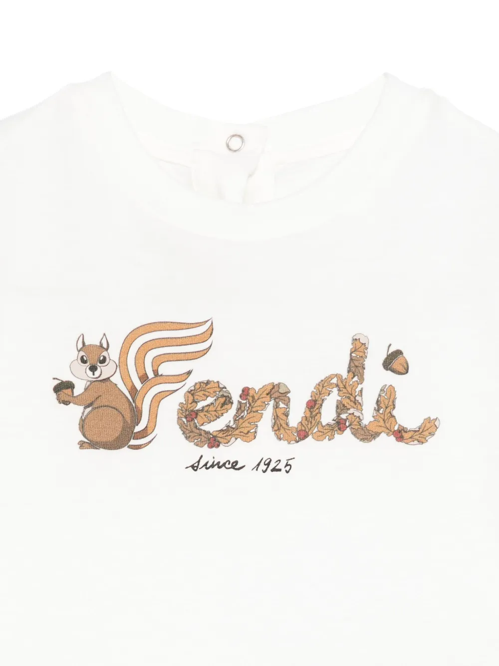 Fendi Kids T-shirt met eekhoornprint Wit