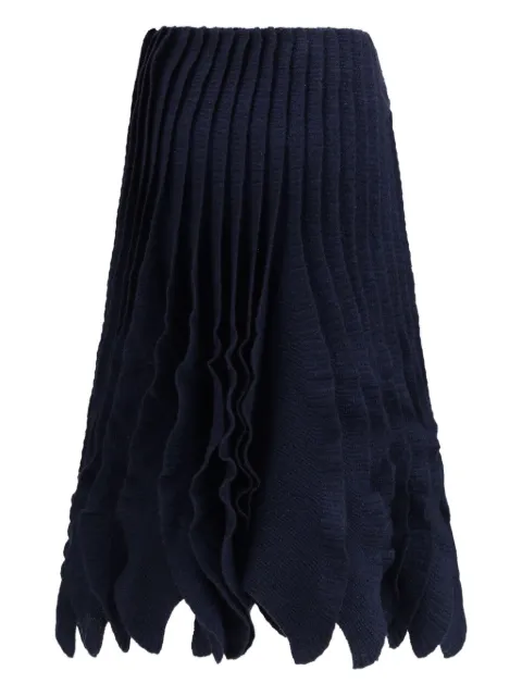 Alaïa ruffled pleated skirt