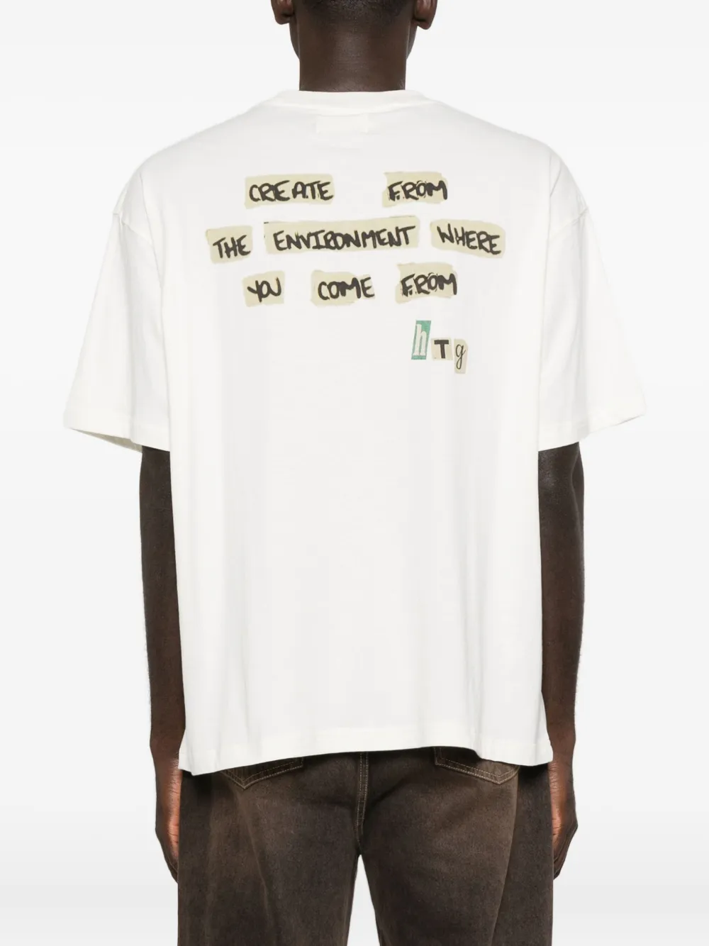 Honor The Gift T-shirt met grafische print Wit