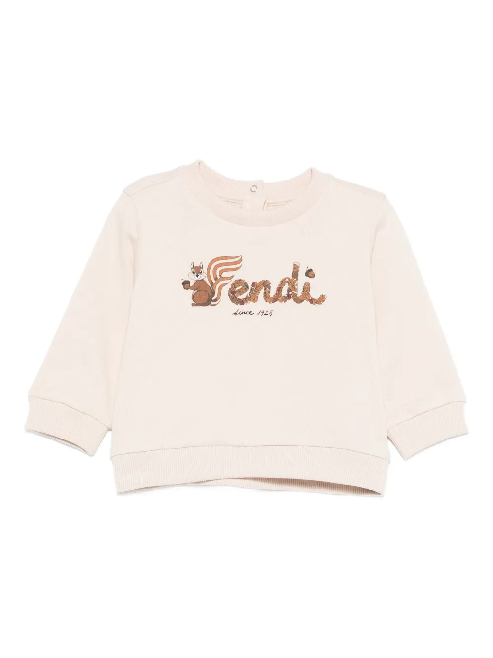 Fendi Kids squirrel-logo sweatshirt | Neutrals | Image 1