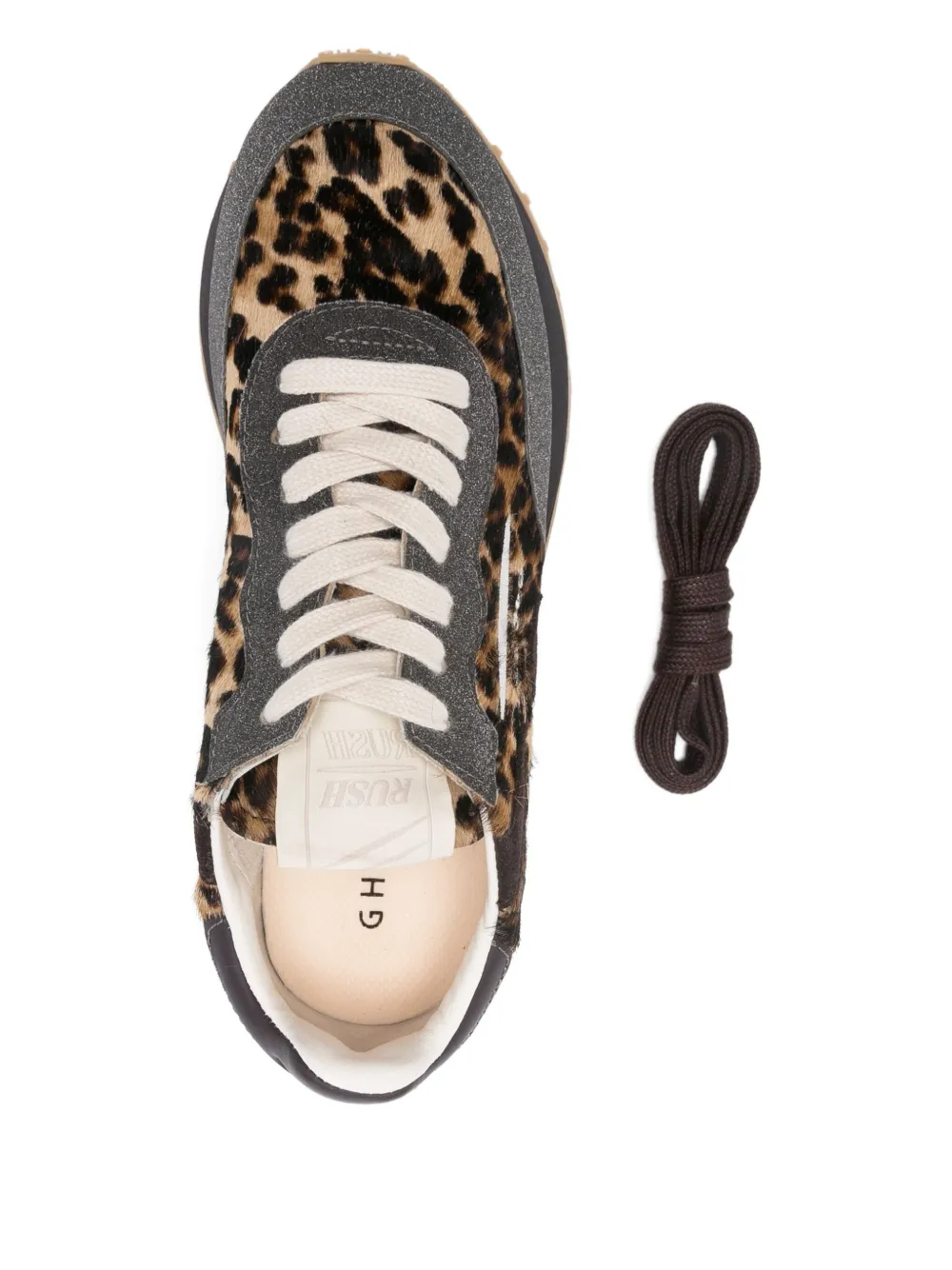 GHŌUD Sneakers met dierenprint Bruin