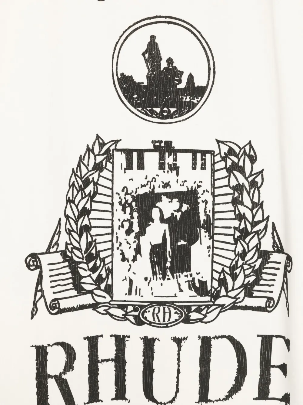 Rhude Relaxed Fit American Youth Graphic T-shirt In White