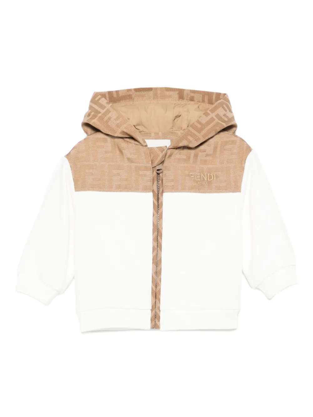 Fendi Kids FF-logo cardigan | White | Image 1