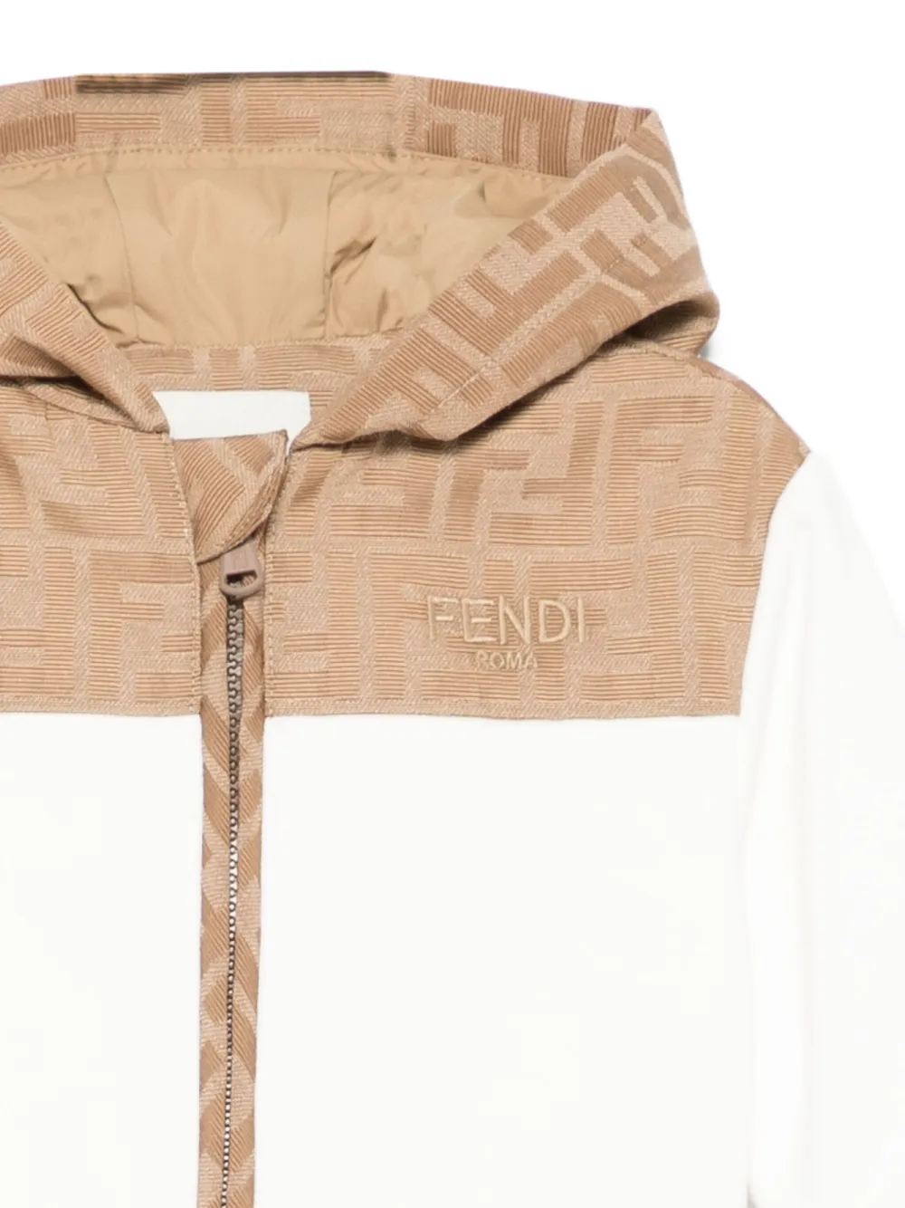 Fendi Kids Vest met FF-logo Wit