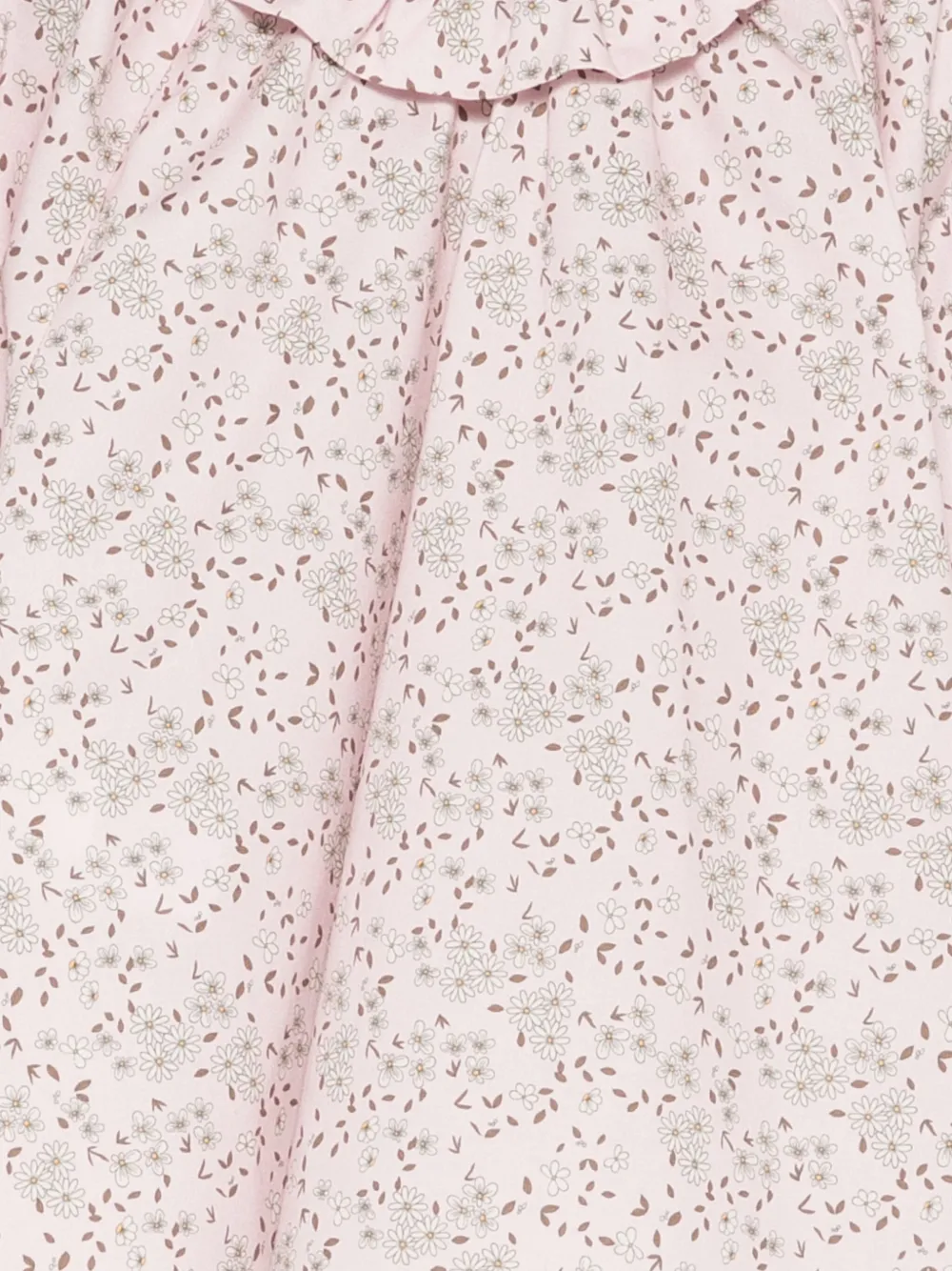 Il Gufo Shirt met ruches en bloemenprint Roze