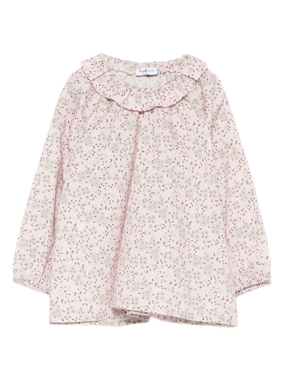 Il Gufo ruffled floral-print shirt | Pink | Image 1