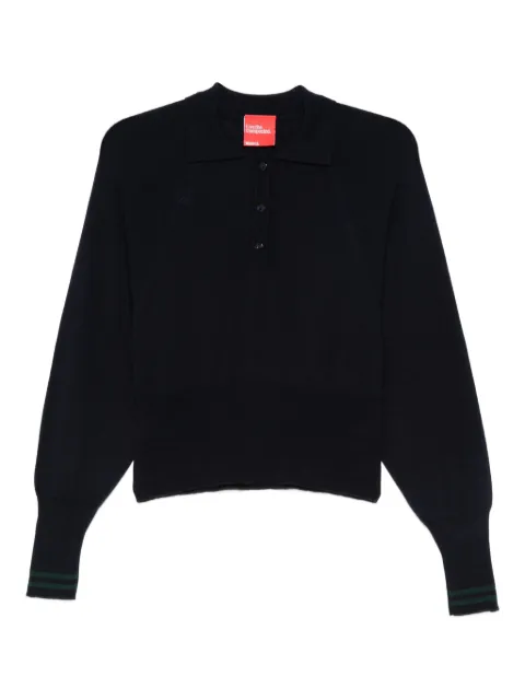 Merci button polo shirt
