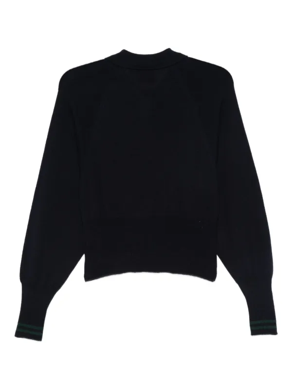 Merci Button Polo Shirt | Blue | FARFETCH
