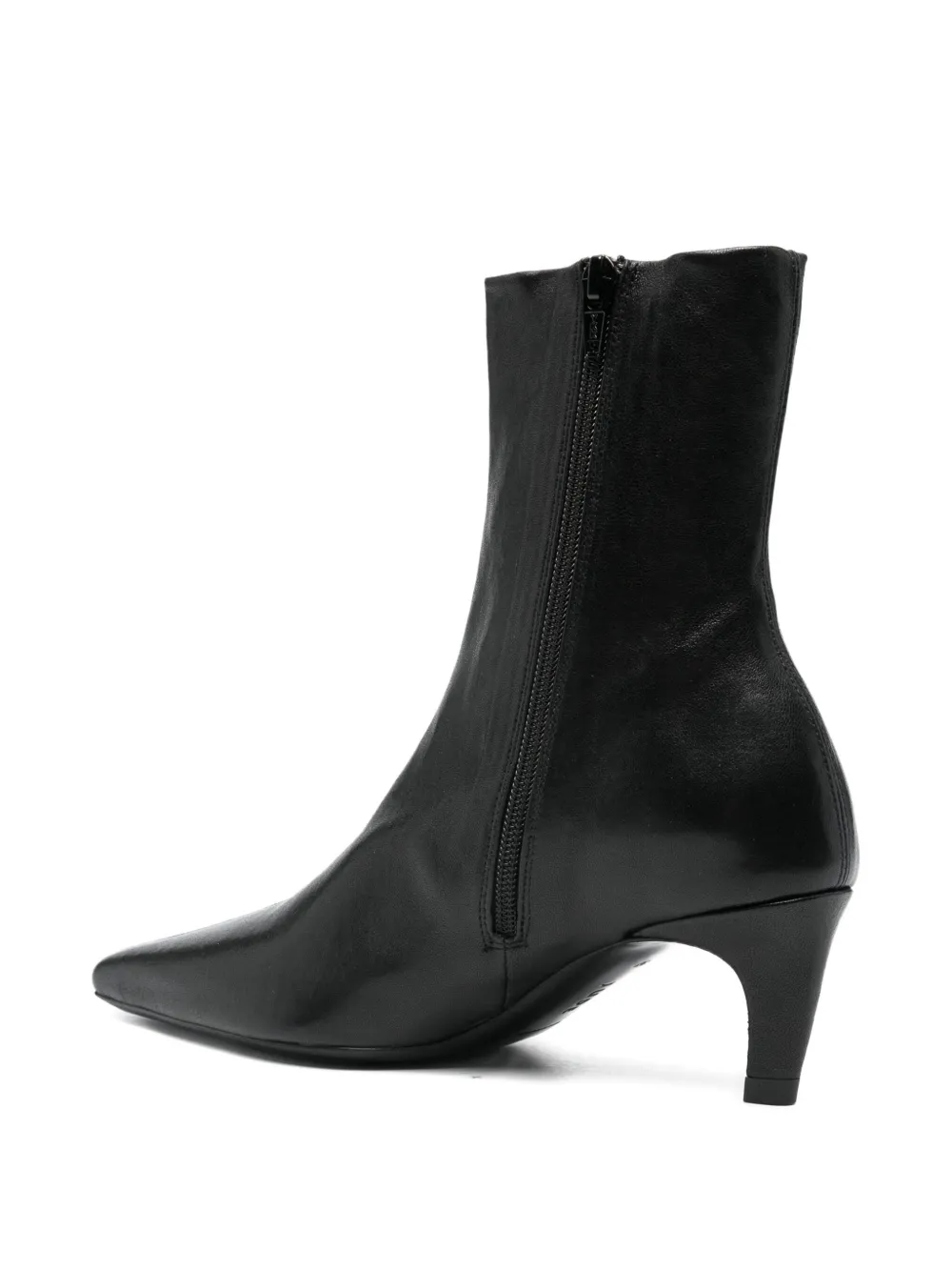 Jude Pointed-toe Leather Boots In Animal Print