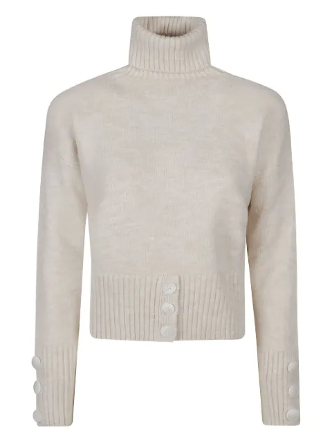 HINNOMINATE button-cuff turtleneck sweater