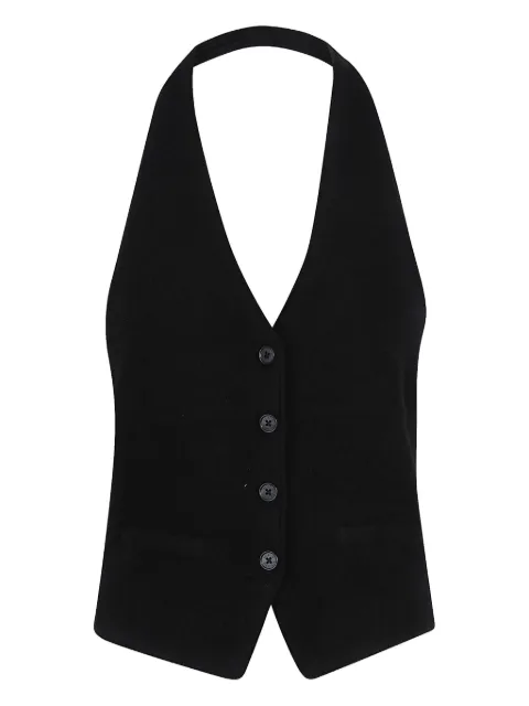 Guest In Residence halterneck buttoned waistcoat