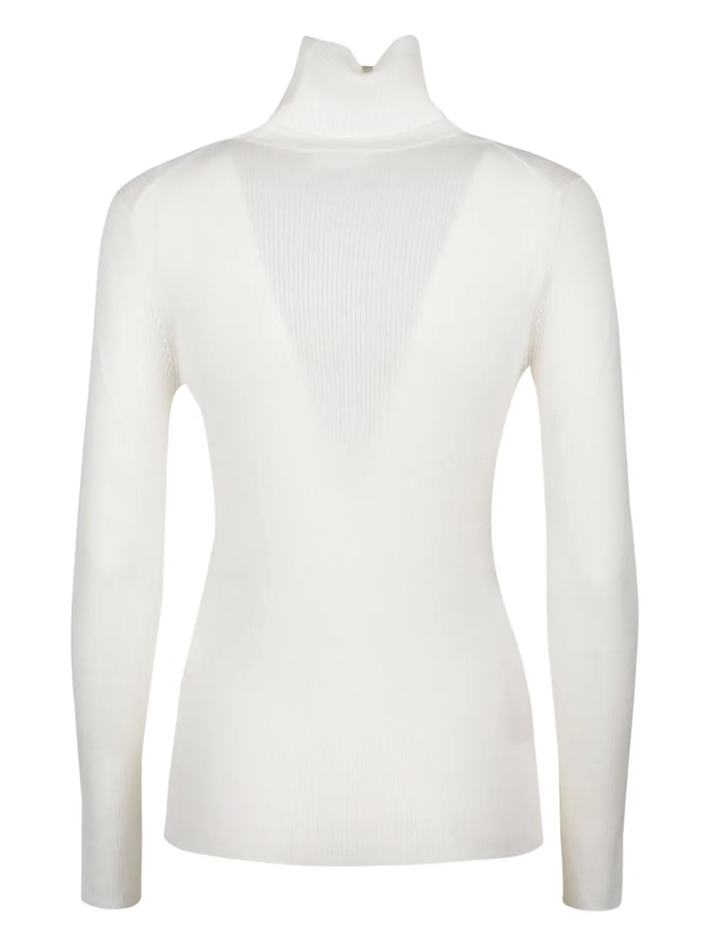 P.a.r.o.s.h Ribbed Turtleneck Sweater In White
