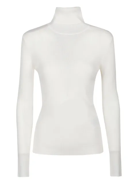 P.A.R.O.S.H. suéter tejido de canalé con cuello tortuga