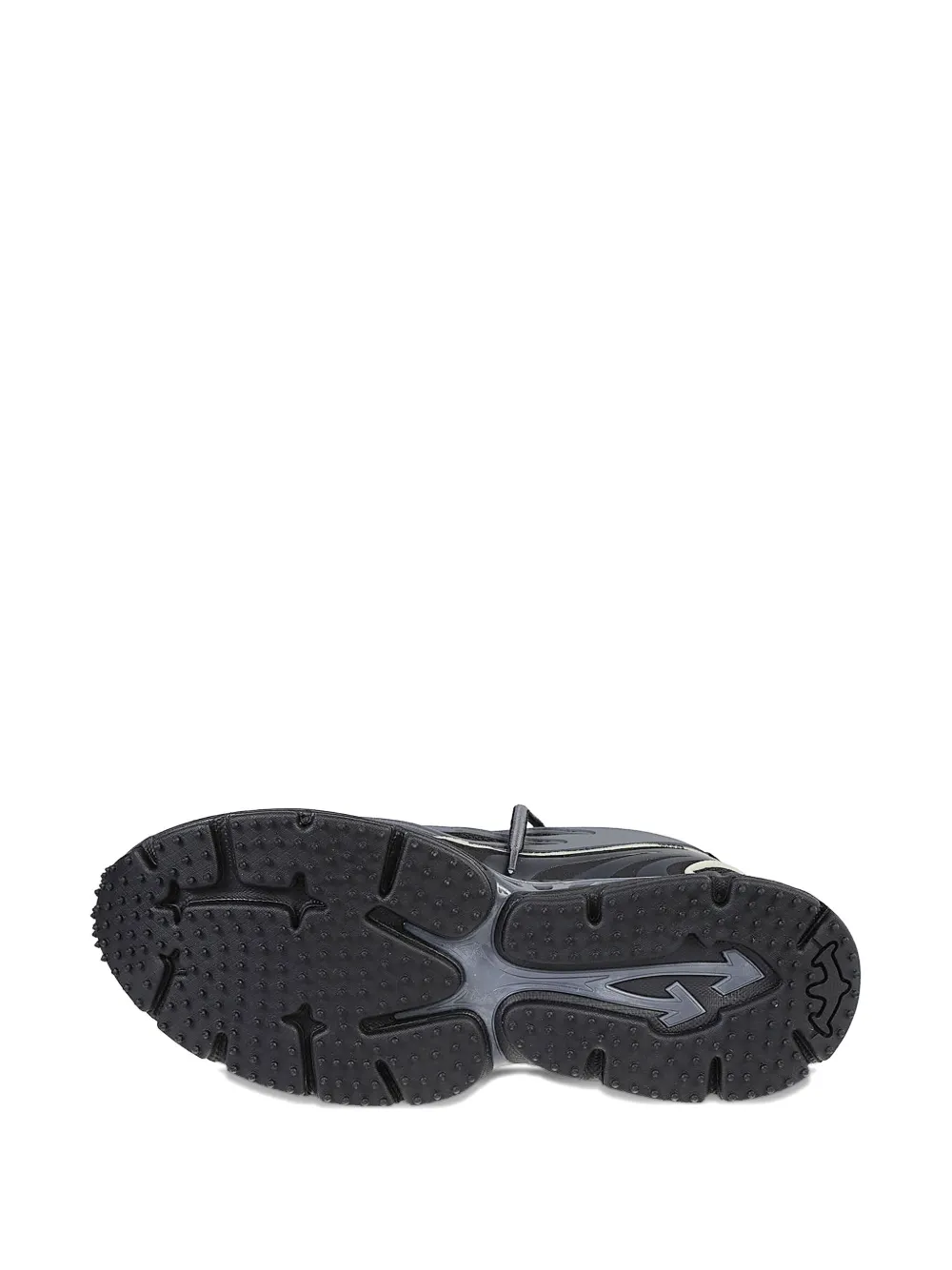 Off-White lace-up lug-sole sneakers Black