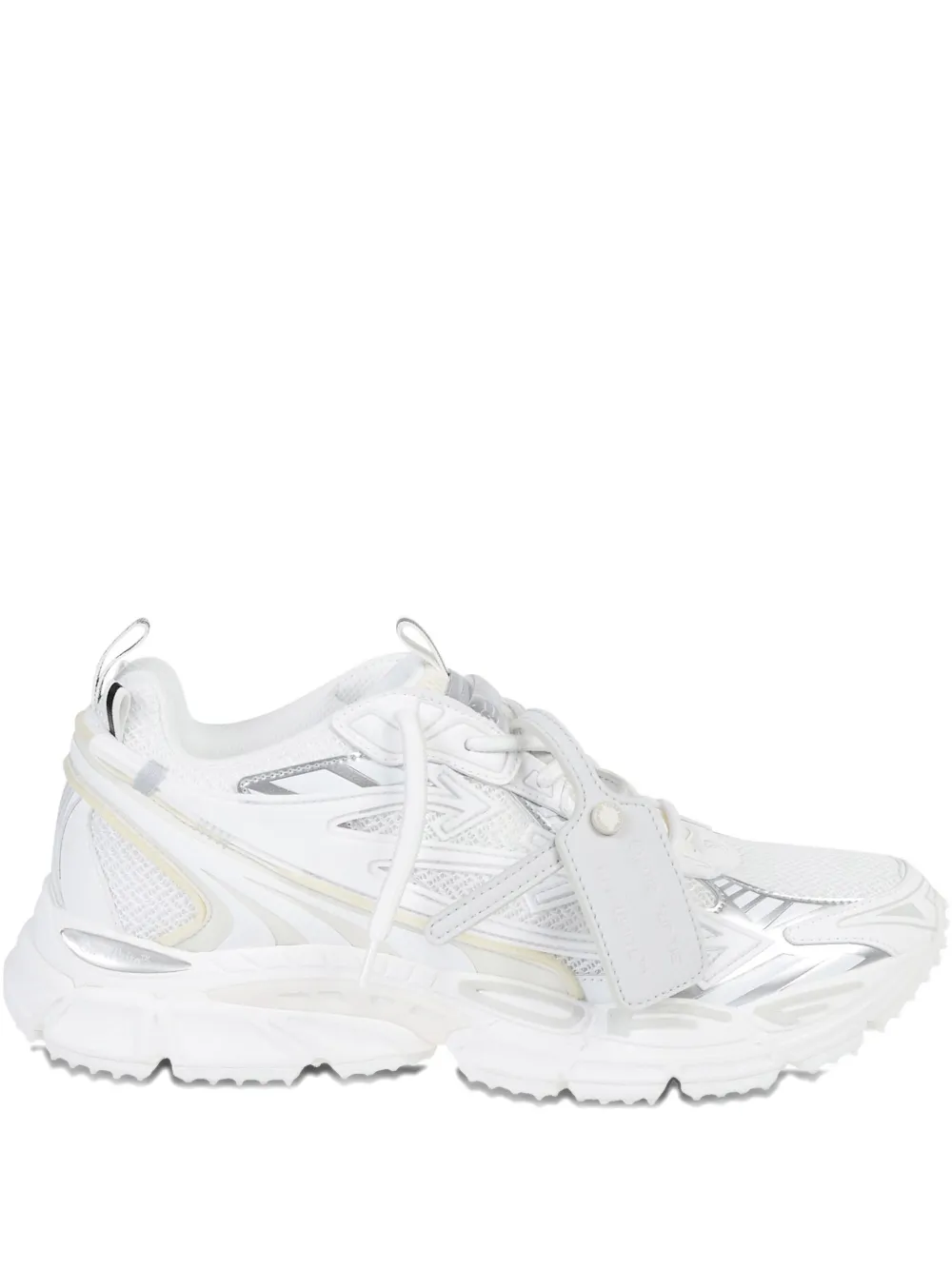 Off-white Be Right Back Metallic-detail Sneakers In White